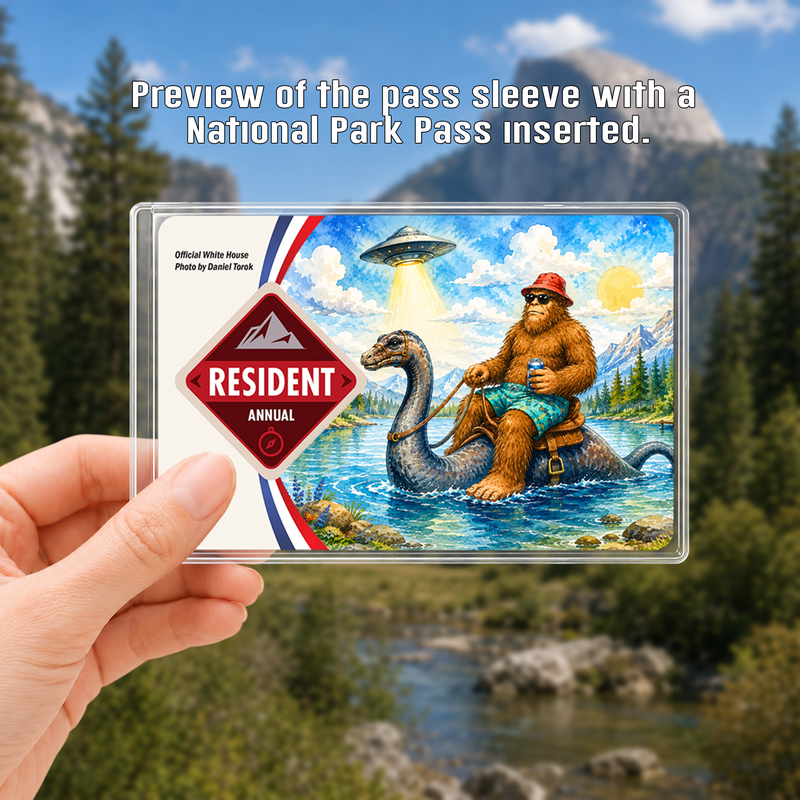 Bigfoot National Park Pass Sleeve – Hiking Camping Gift