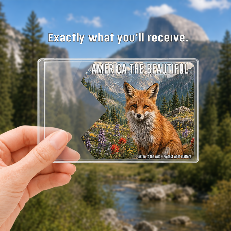 Red Fox National Park Pass Sleeve | Hiking Camper Gift