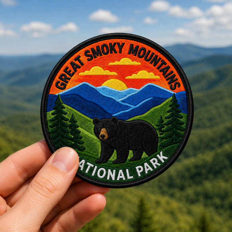 Great Smoky National Park Iron-on Patch | Gift for Hikers & Travel Lovers