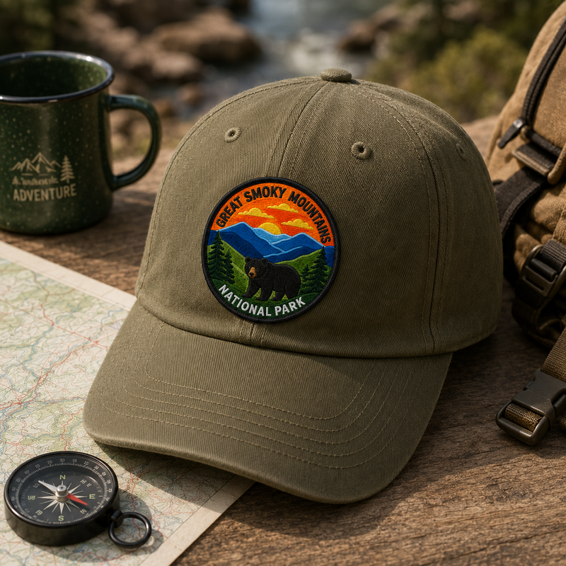 Great Smoky National Park Iron-on Patch | Gift for Hikers & Travel Lovers
