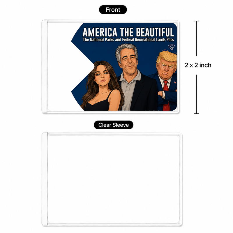 Anti Trump Card National Park Pass Sleeve – Protect Our Parks for Hikers & Travel Lovers