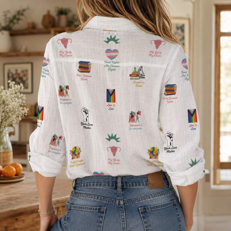 Social Justice Women Blouse Shirt | Gift For Human Rights Lovers