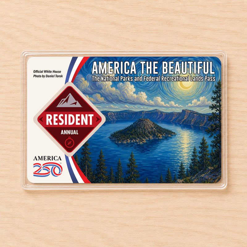 Crater Lake National Park Pass Sleeve | Gift for Hikers and Campers