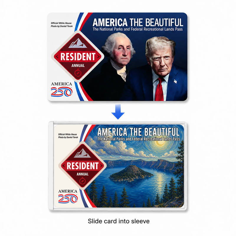 Crater Lake National Park Pass Sleeve | Gift for Hikers and Campers