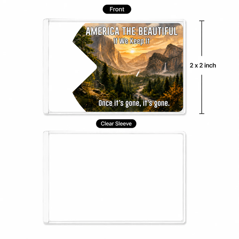 America the Beautiful National Park Pass Sleeve | Gift For Hikers & Travel Lovers | Pass Protector