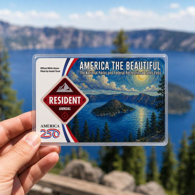 Crater Lake National Park Pass Sleeve | Gift for Hikers and Campers
