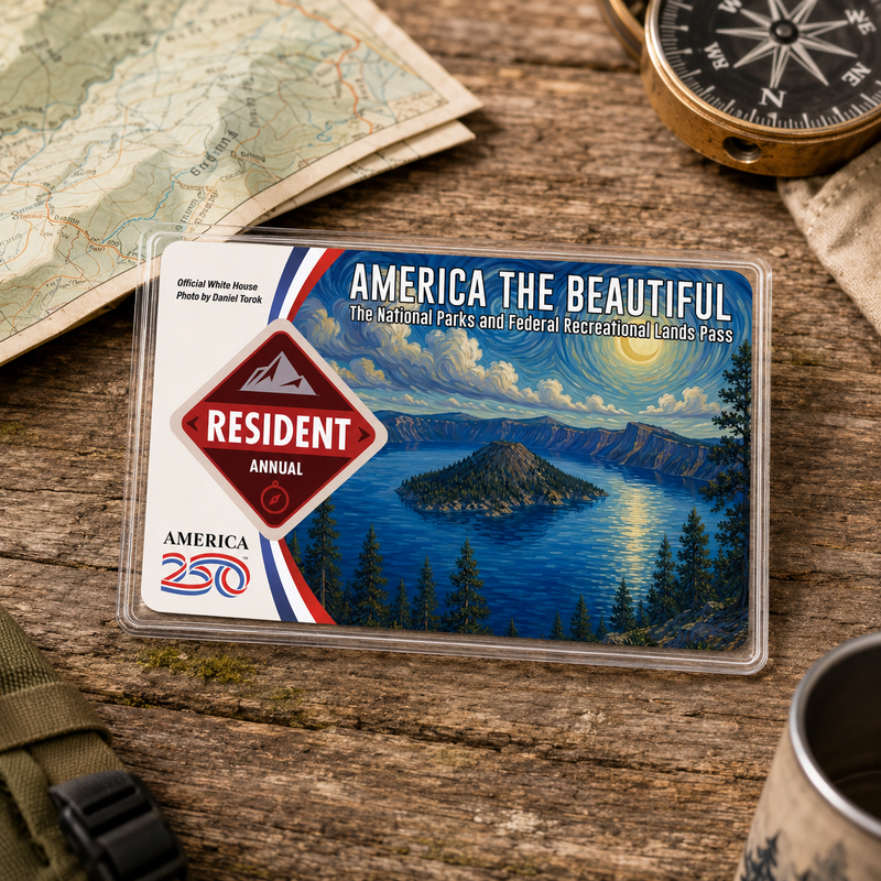 Crater Lake National Park Pass Sleeve | Gift for Hikers and Campers