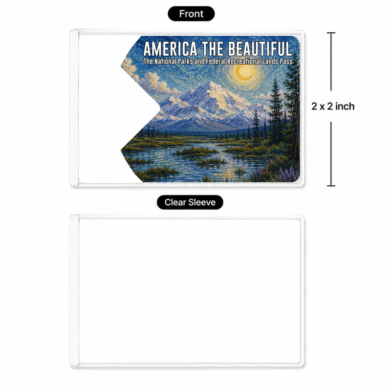 Denali National Park Pass Sleeve | Gift for Hikers and Campers