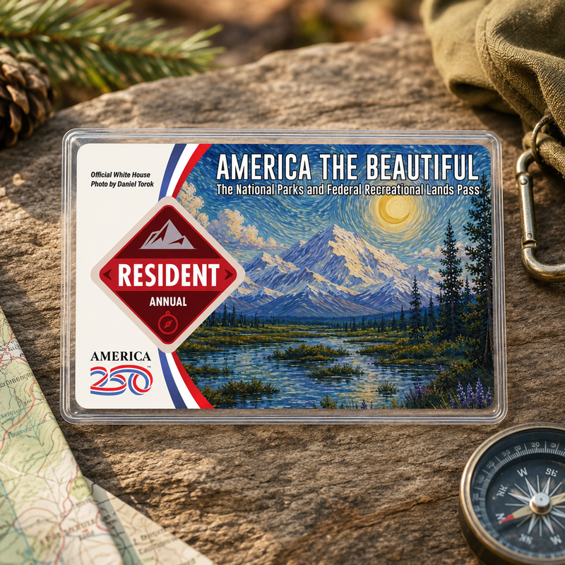Denali National Park Pass Sleeve | Gift for Hikers and Campers