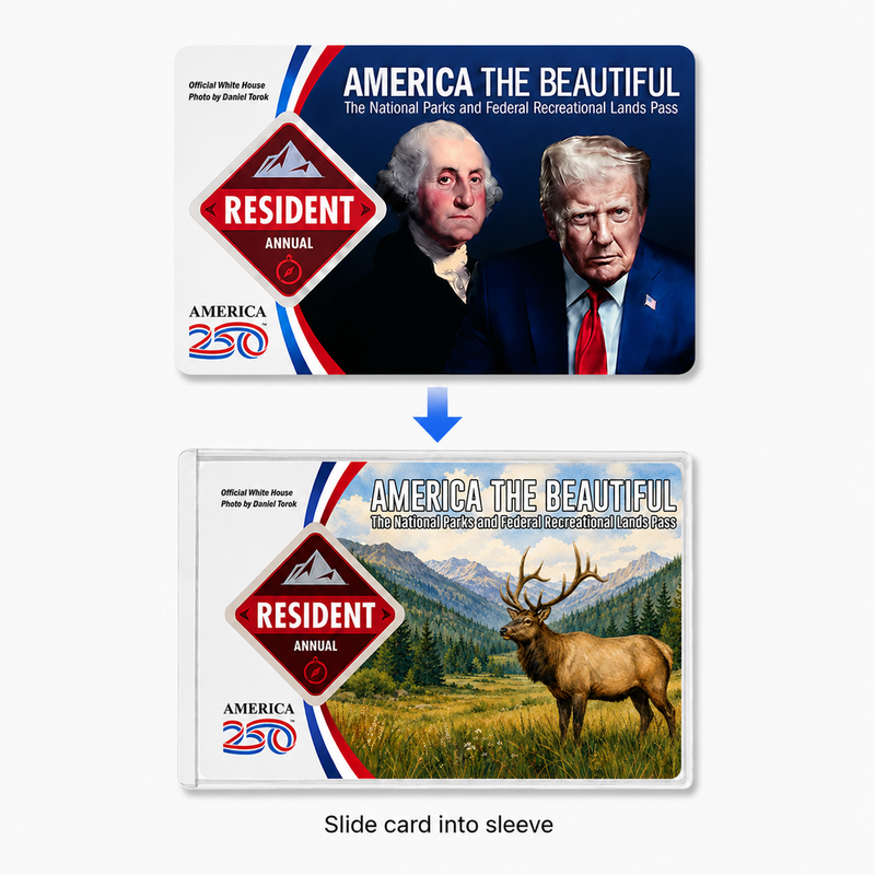 National Park Pass Sleeve – Clear Card Holder America the Beautiful Pass Protector for Hikers & Travel Lovers