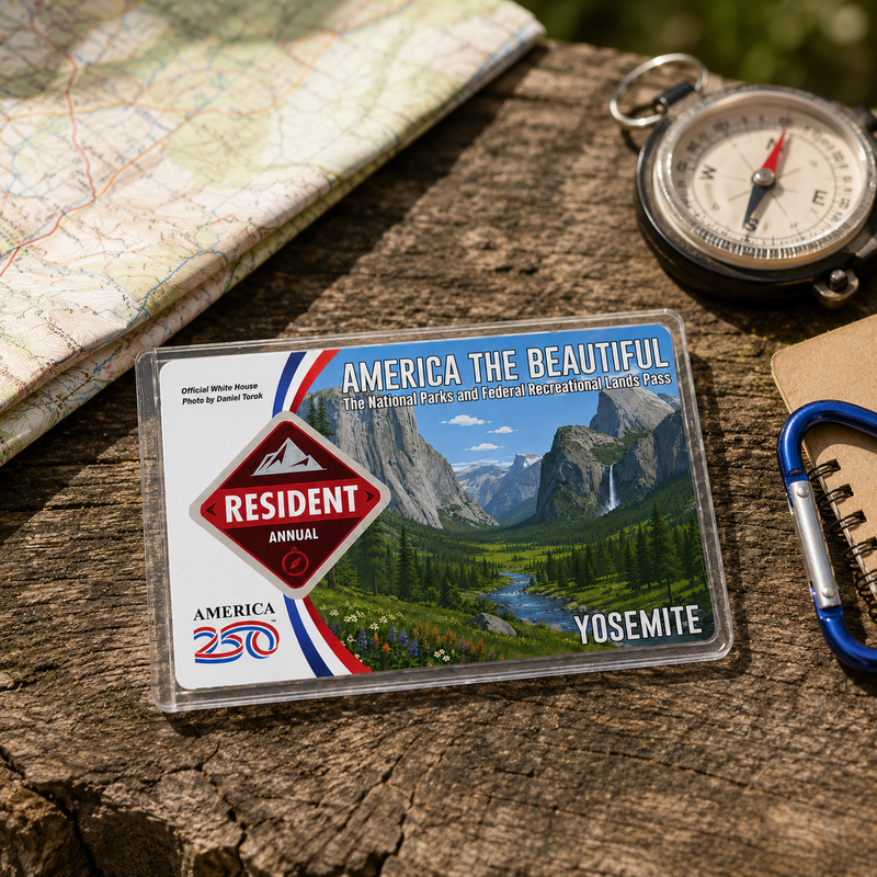 Yosemite National Park Pass Sleeve | Gift For Hikers & Travel Lovers | Pass Protector