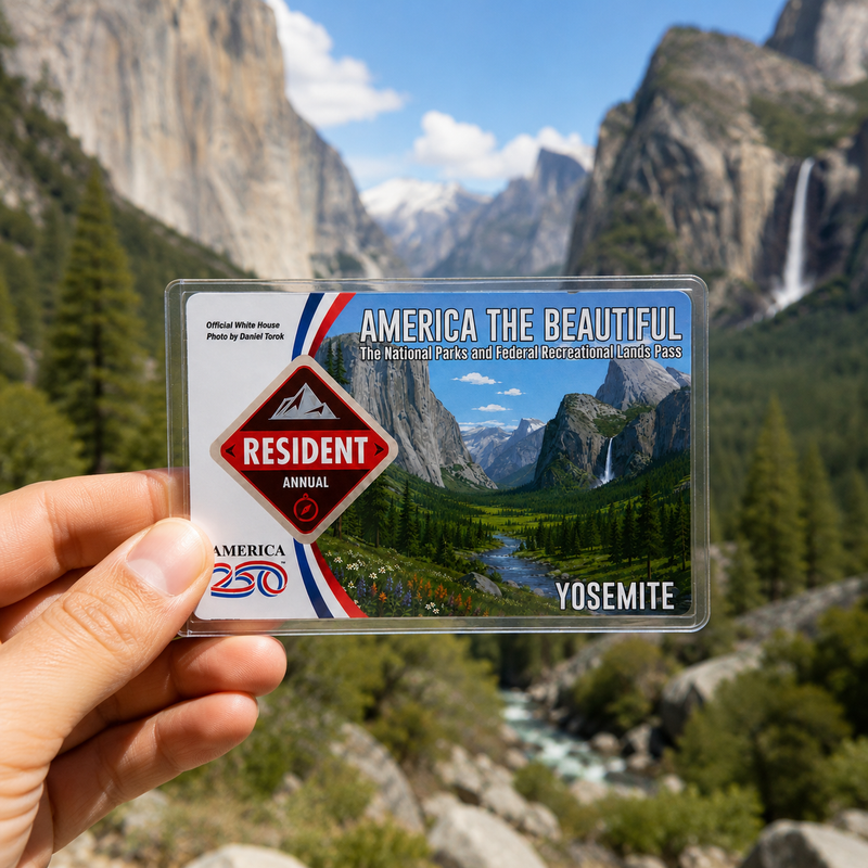 Yosemite National Park Pass Sleeve | Gift For Hikers & Travel Lovers | Pass Protector