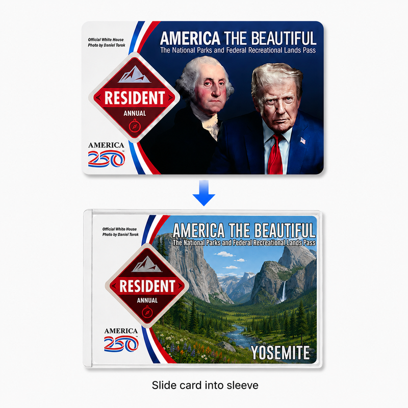Yosemite National Park Pass Sleeve | Gift For Hikers & Travel Lovers | Pass Protector