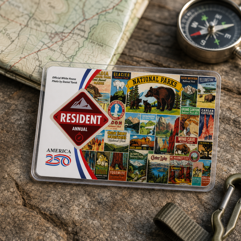 National Park Pass Sleeve | Gift For Hikers & Travel Lovers | Pass Protector