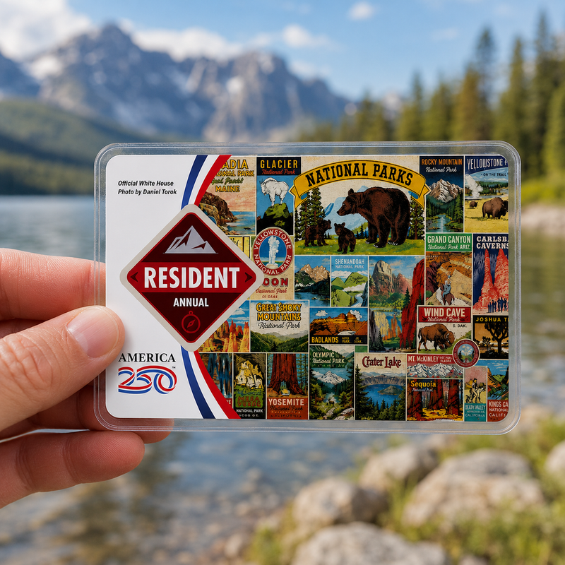 National Park Pass Sleeve | Gift For Hikers & Travel Lovers | Pass Protector
