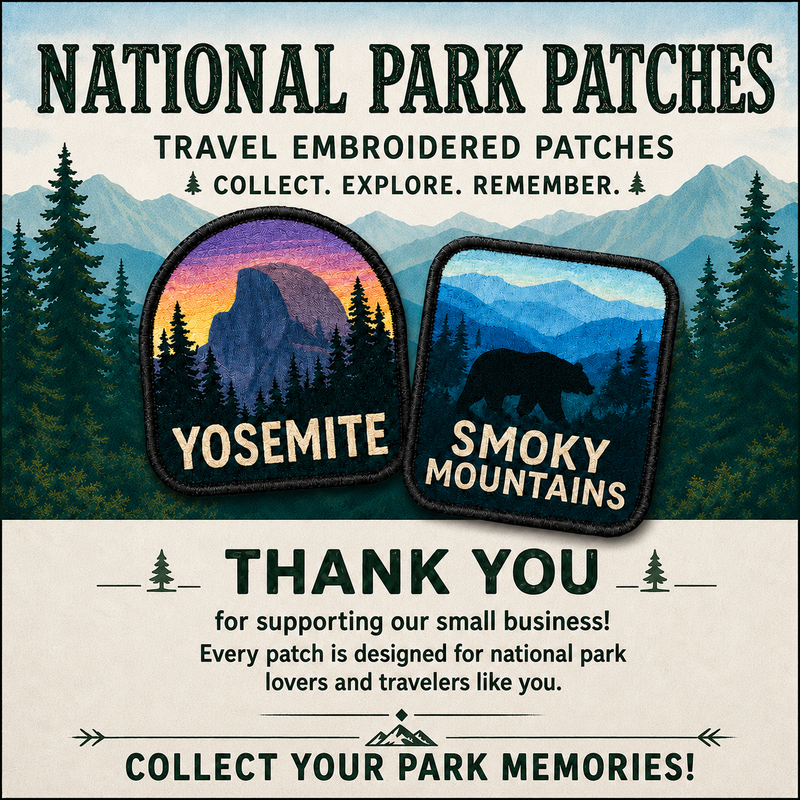 Everglades Park Iron-on Patch | Gift for Hikers & Travel Lovers