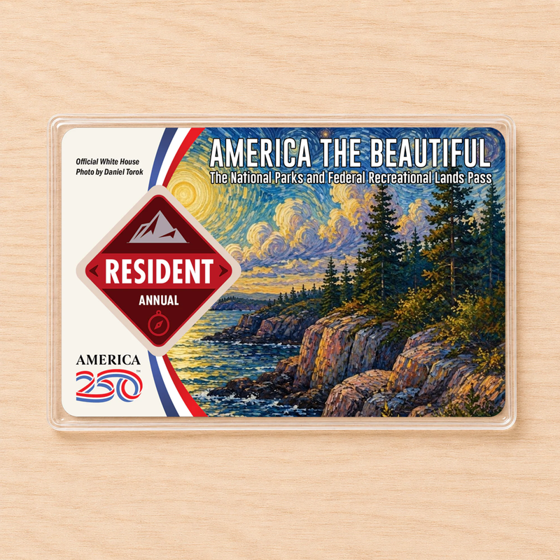 Acadia National Park Pass Sleeve | Gift for Hiker & Camping Lover