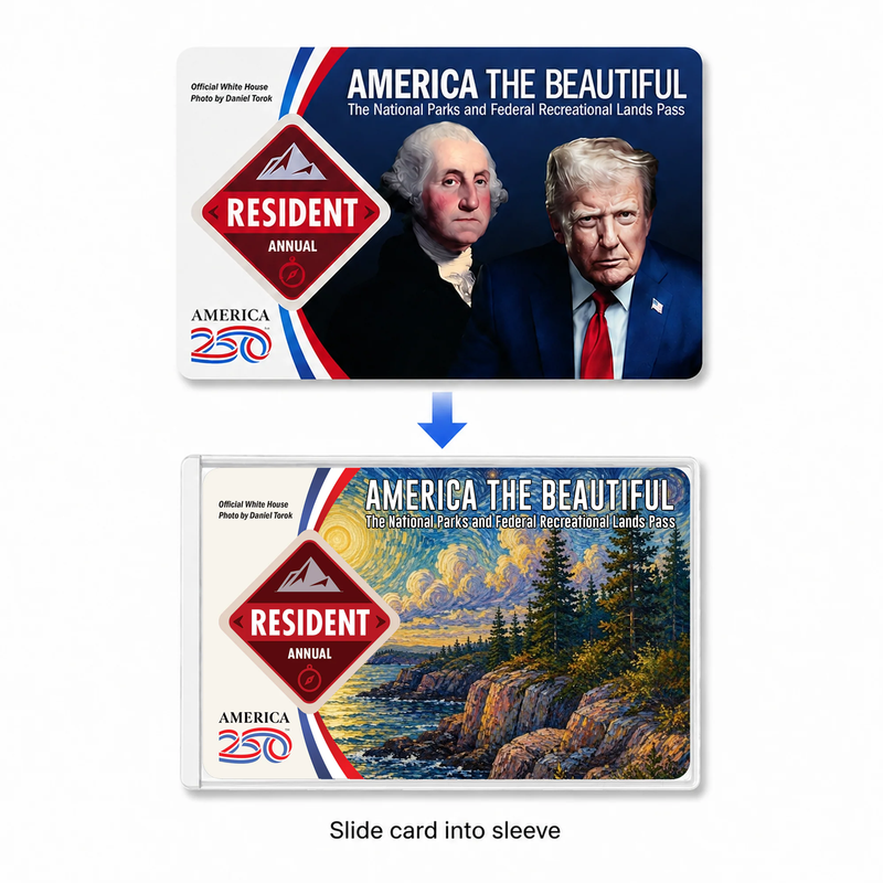 Acadia National Park Pass Sleeve | Gift for Hiker & Camping Lover