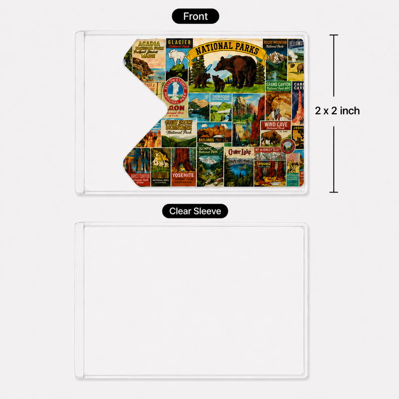 National Park Pass Sleeve | Gift For Hikers & Travel Lovers | Pass Protector