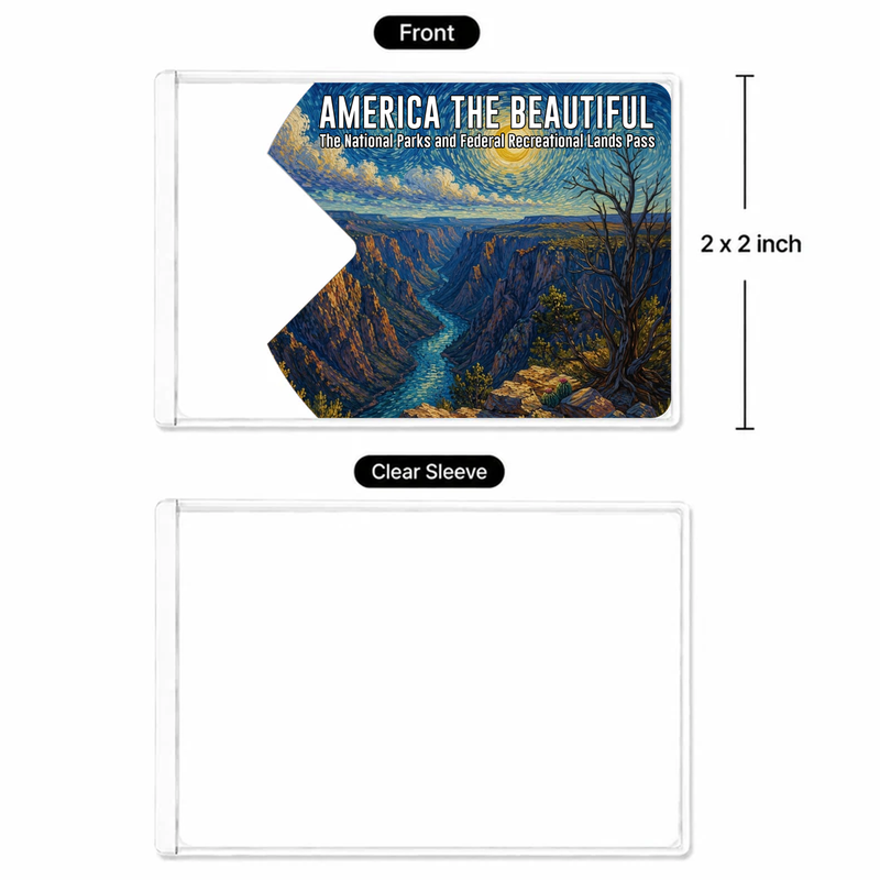 Black Canyon National Park Pass Sleeve | Gift for Hiker & Camping Lover