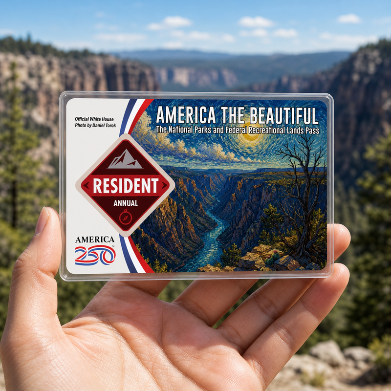 Black Canyon National Park Pass Sleeve | Gift for Hiker & Camping Lover