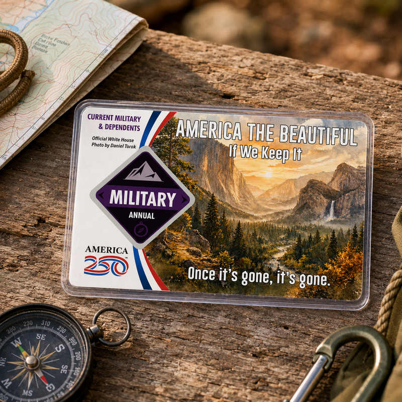 America the Beautiful National Park Pass Sleeve | Gift For Hikers & Travel Lovers | Pass Protector