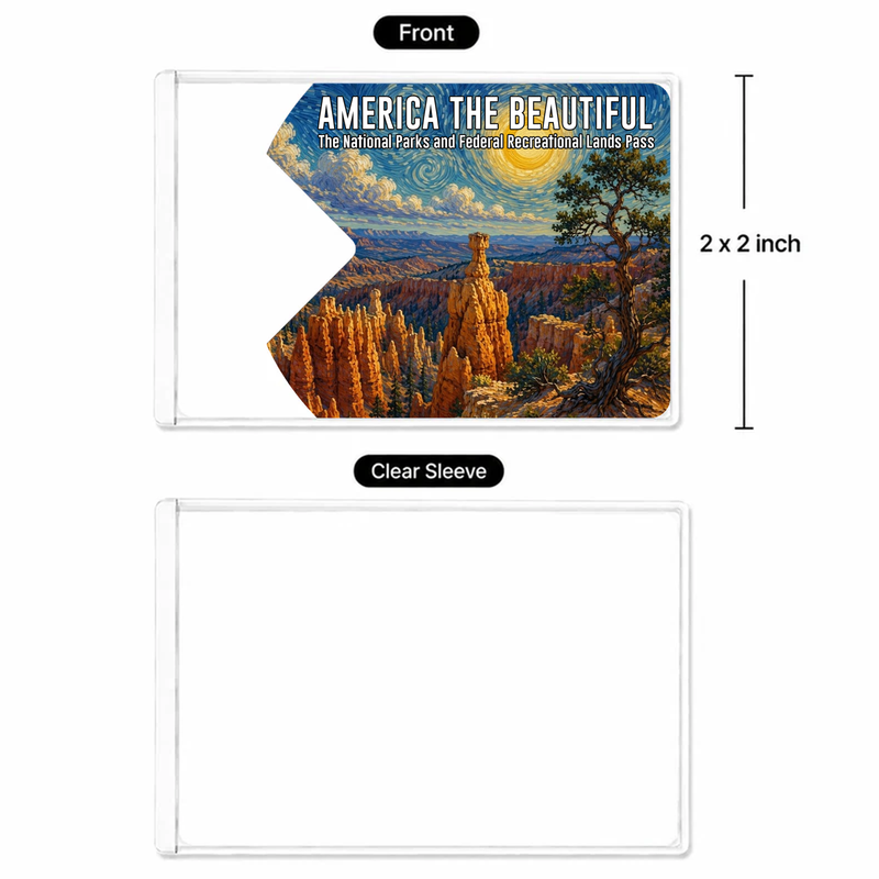 Bryce Canyon National Park Pass Sleeve | Gift for Hikers and Campers