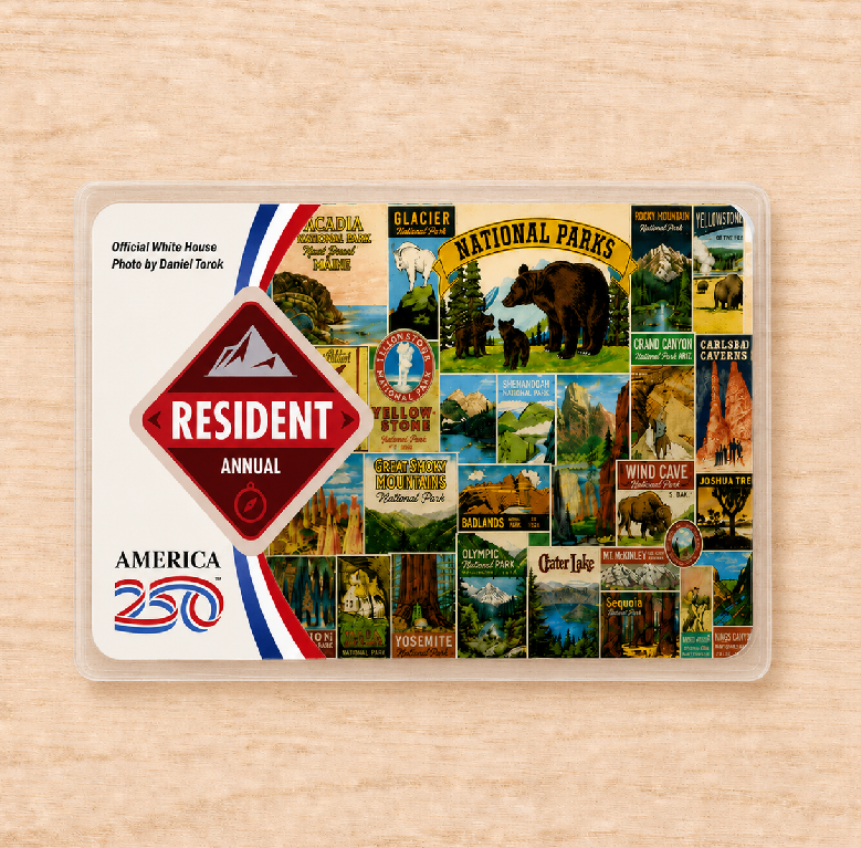 National Park Pass Sleeve | Gift For Hikers & Travel Lovers | Pass Protector